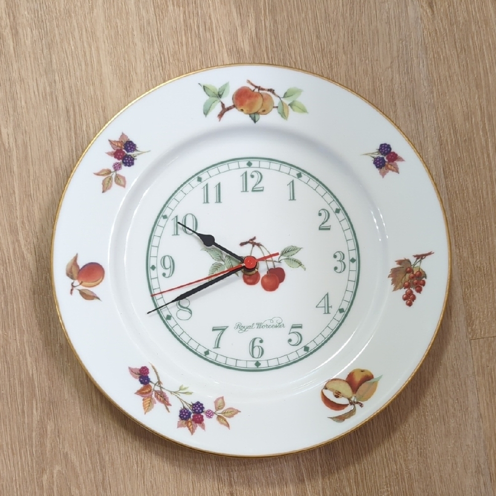 Royal Worcester Fruit Design Wall Clock